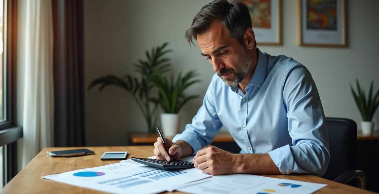 Visualizzazione del calcolo del rendimento cash-on-cash con leva finanziaria