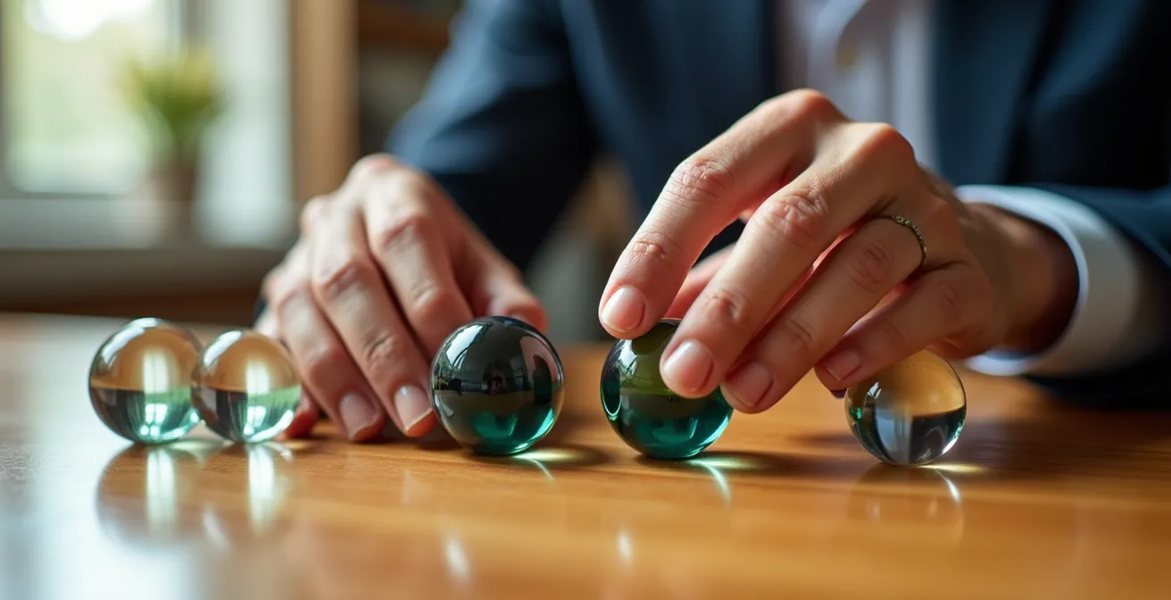 Rappresentazione visiva della diversificazione del rischio nel portafoglio obbligazionario