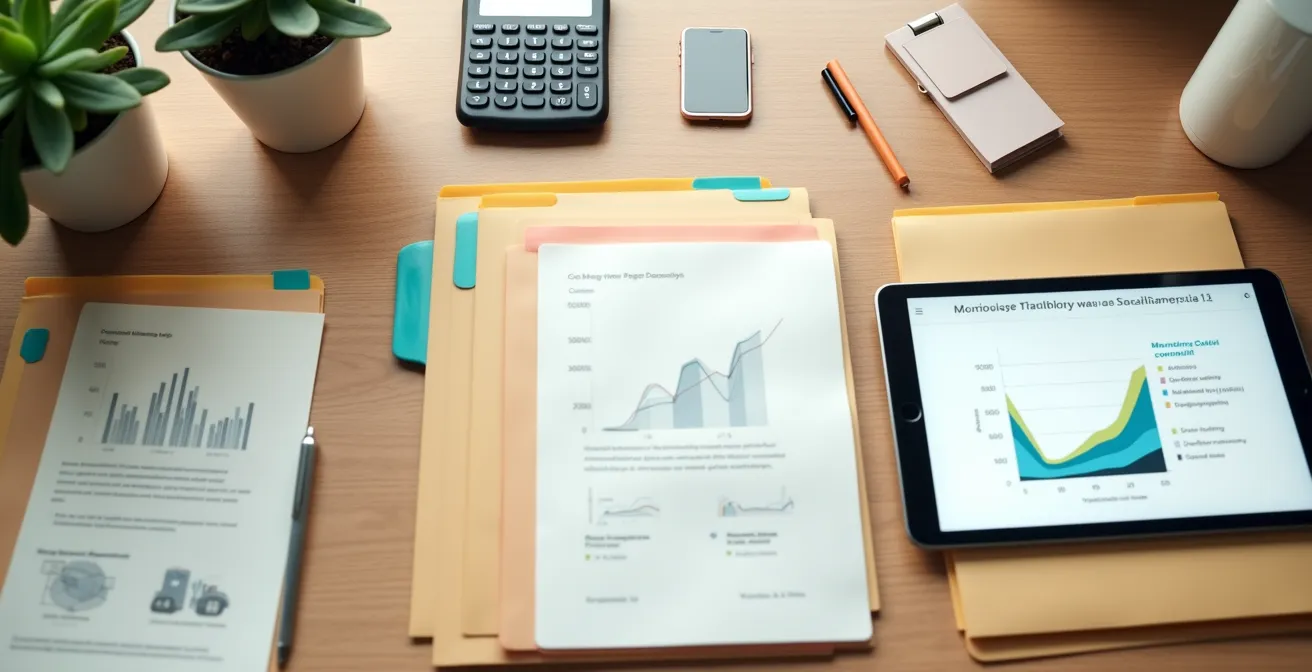 Documenti organizzati per la richiesta di surroga del mutuo