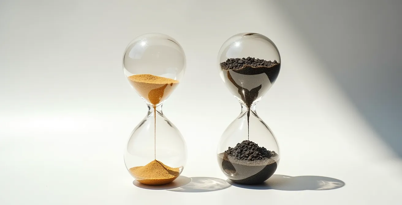 Visualizzazione grafica dell'impatto dei costi di gestione su un investimento ventennale