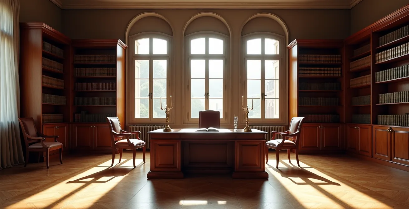 Famiglia dal notaio per la stipula di una donazione immobiliare